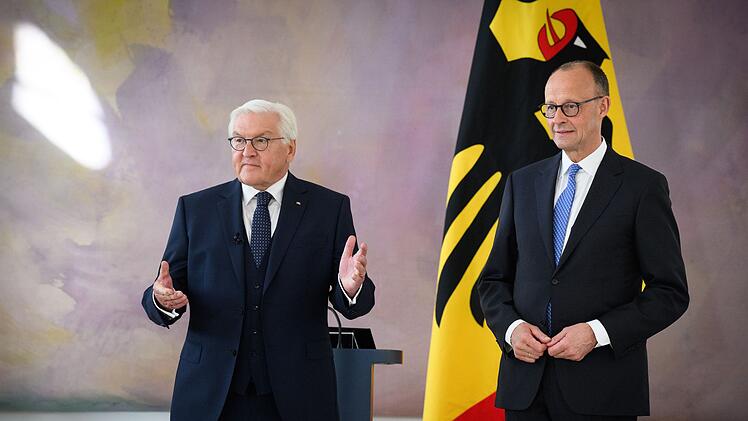 Frank-Walter Steinmeier und Friedrich Merz