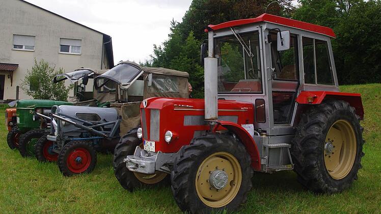 Beim Oldtimer-Traktoren-Treffen glänzten die   betagten Vehikel um die Wette. Fotos: Heike Schülein