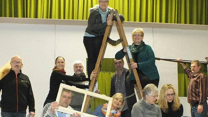 In entspannter Atmosphäre lässt es sich kreativ sein: die Laienspielgruppe des TSV Steinach.  Foto: Björn Hein
