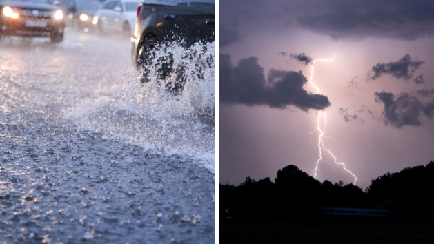 Franken: DWD warnt vor Gewitter und Starkregen am Montagabend