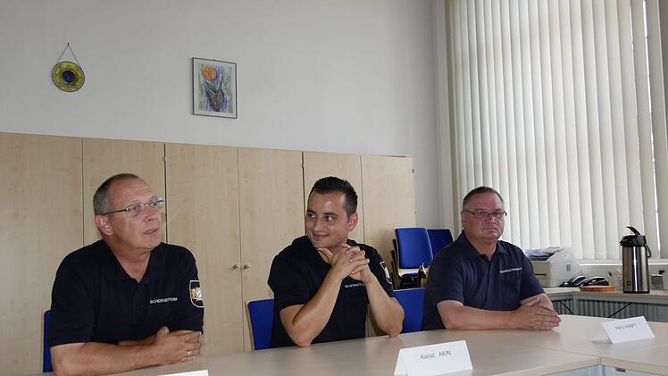 Andreas Großmann, Kanat Akin und Harry Hanft (von links) erzählten von ihren Streifzügen zur Sicherheit der Menschen. Foto: Manja von Nida