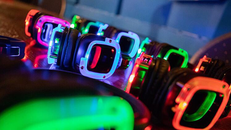 Die erste "Silent Disco" im Landkreis Kronach. Foto: Marian Hamacher