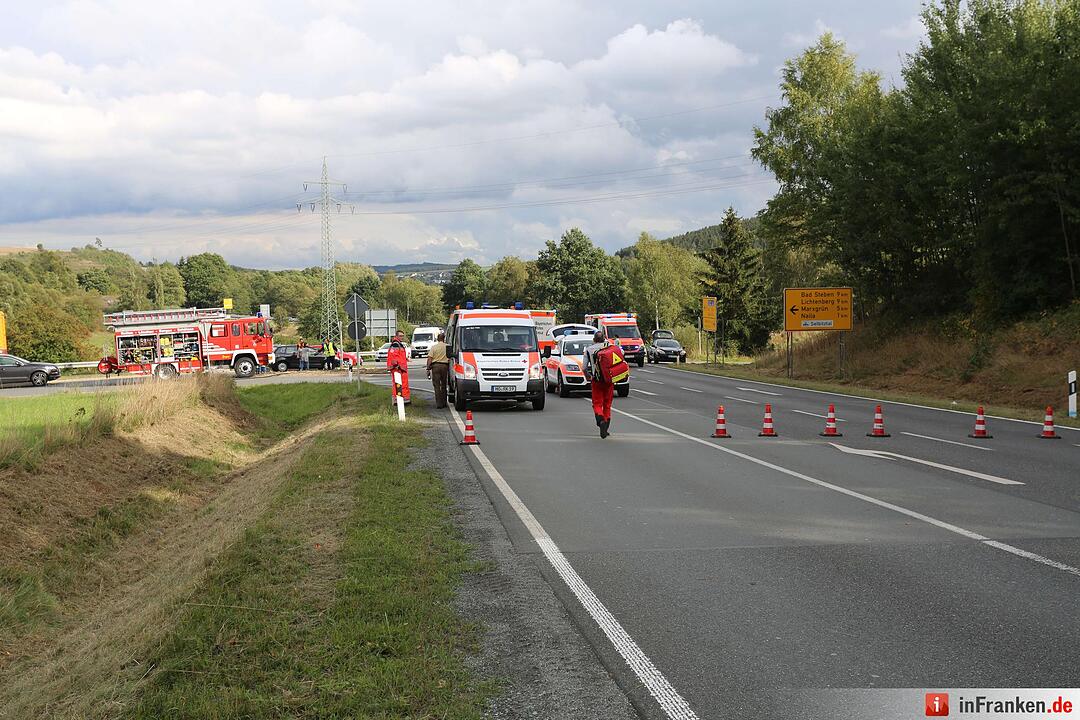 Schwerer Motorradunfall bei Naila