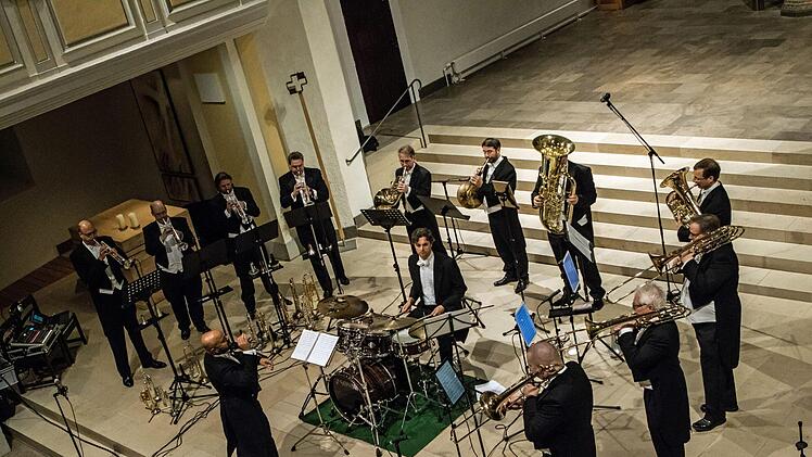 Das Ensemble Blech 10 beeindruckte eine große Zuhörerschar in der Coburger Morizkirche.Foto: Jochen Berger