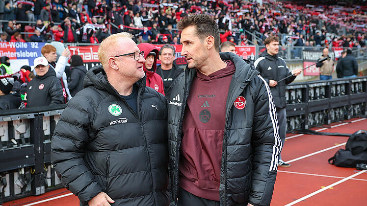 Die Trainer im Franken-Derby: Miroslav Klose und Heiko Vogel