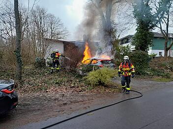 Autobrand in Würzburg