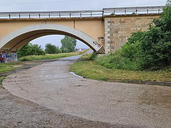 Die Achterbr&uuml;cke bei Hallstadt
