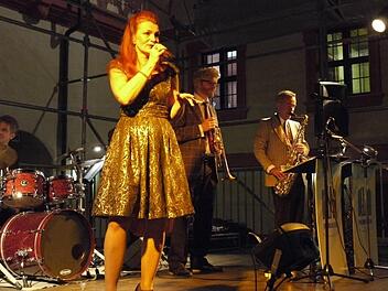Die Band "Delphi" aus Berlin trat im Pfalzmuseum auf.  Fotos: Pauline Lindner