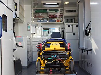 Symbolbild: Rettungswagen von innen