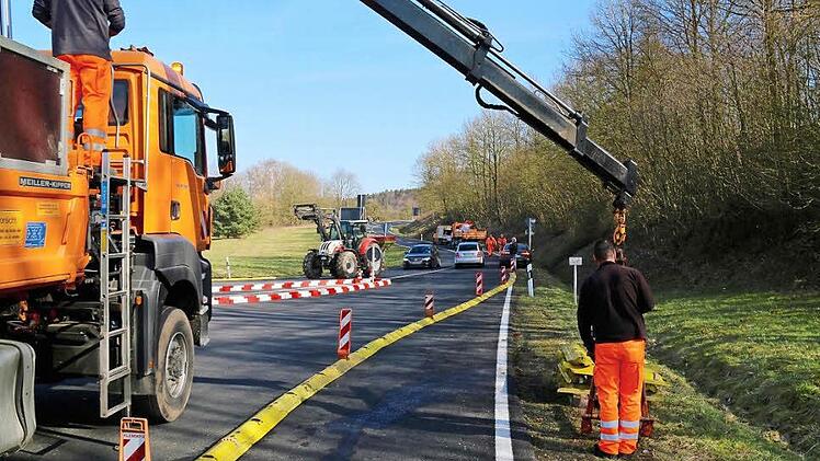 Schon im März 2015 gab es eine Ortsbesichtigung an der Wittershäuser Kreuzung. Foto: Gerd Schaar/Archiv