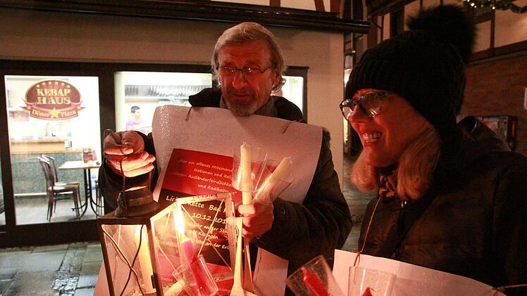Lichterkette in Bad Kissingen. Foto: Johannes Schlereth