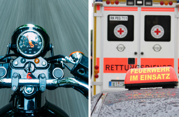 Unfall auf der A70 bei Harsdorf: Motorradfahrerin schleudert 30 Meter durch die Luft