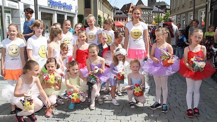 Der Lichtenfelser Marktplatz wurde zum Kinderparadies.