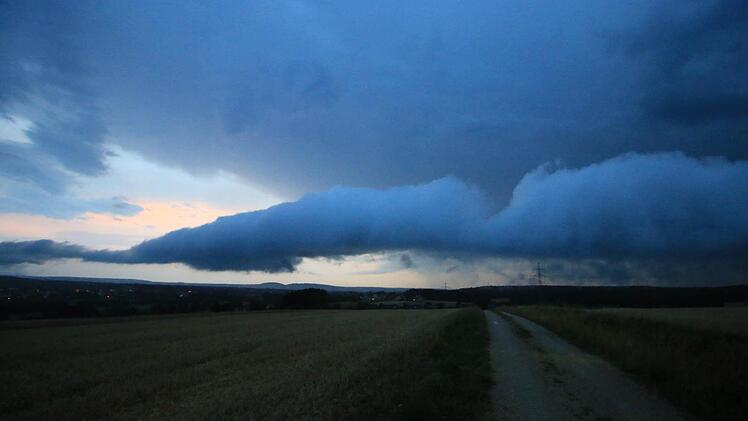Ein Unwetter tobte am 22. Juli über Bamberg und den Landkreis Foto: Fedinand Merzbach