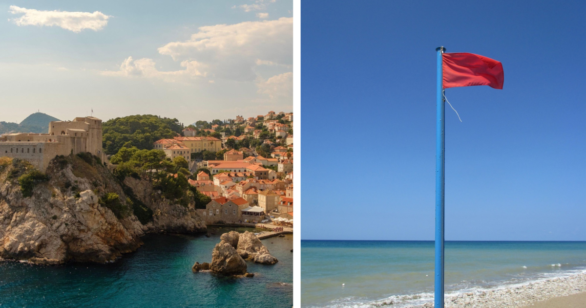 Rote Flagge weht am Strand in Kroatien: Mindestens acht Touristen von