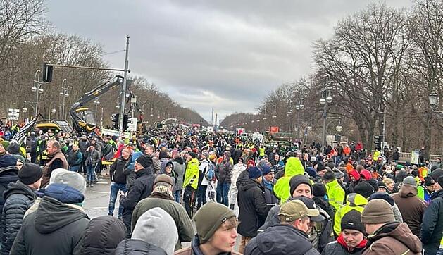 Bauernproteste - Großkundgebung in Berlin