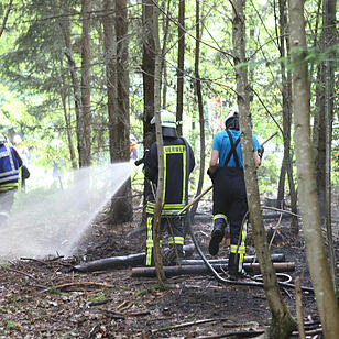 Landkreis Ansbach: Jogger verhindert größeren Waldbrand