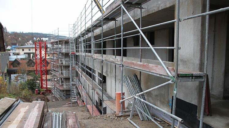 Das ist der Gebäudekomplex A, in dem Appartements entstehen.