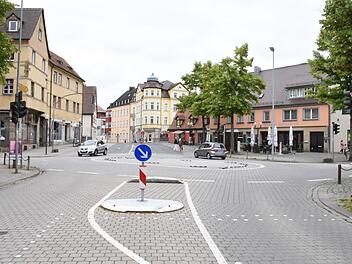 Die Sicht vom Kreisel beim Paradeplatz auf die Klosterstraße. Foto: Christoph Wiedemann