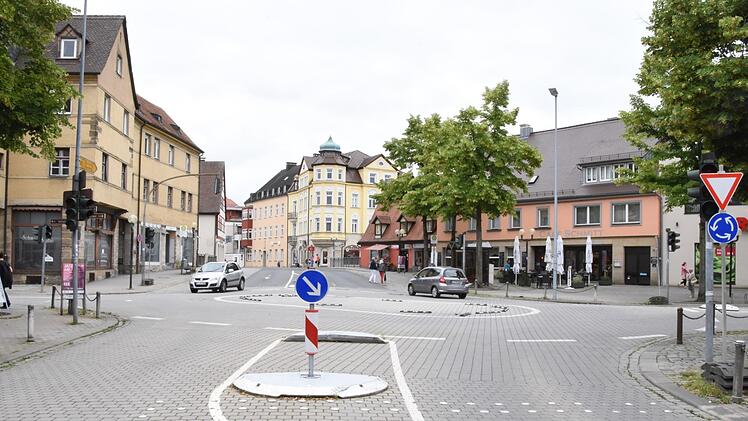 Die Sicht vom Kreisel beim Paradeplatz auf die Klosterstraße. Foto: Christoph Wiedemann
