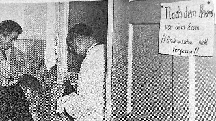 Hygieneauflagen waren für die Seminaristen während des Typhus-Ausbruchs Pflicht.