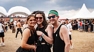 Beste Partystimmung auf dem Festival-Gelände!