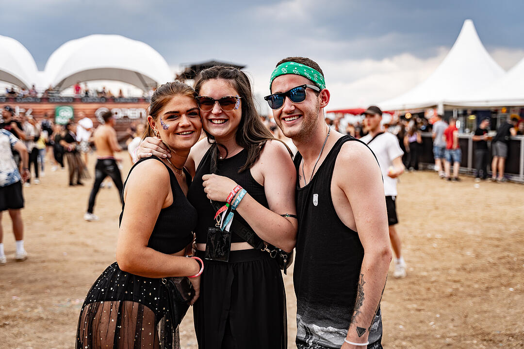 Beste Partystimmung auf dem Festival-Gelände!