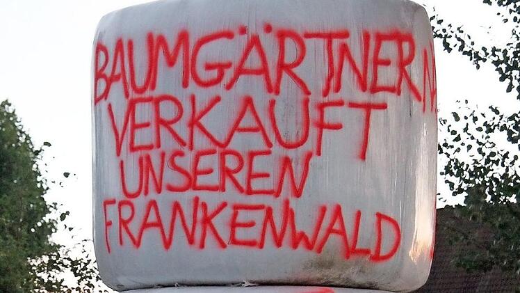 Ballen mit Botschaft
