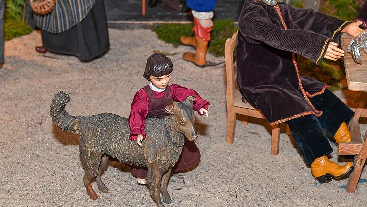 Die Krippe in der Oberen Pfarre 2019/20 im Detail. Foto: Ronald Rinklef