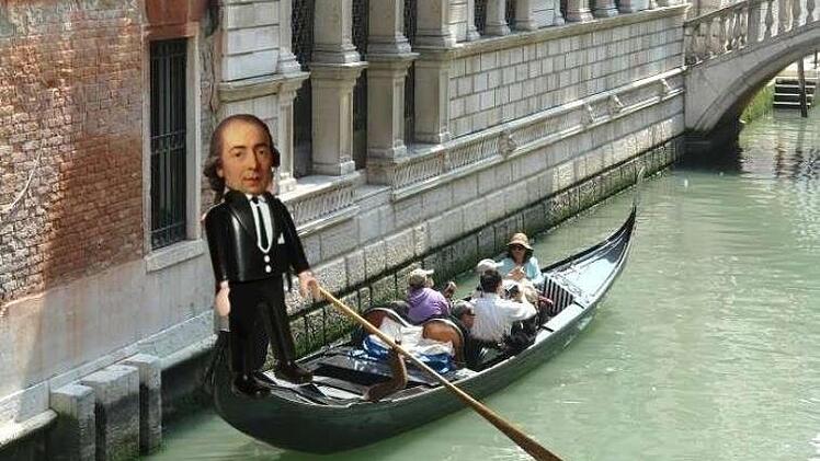 Herder in einem italienischen Kanal