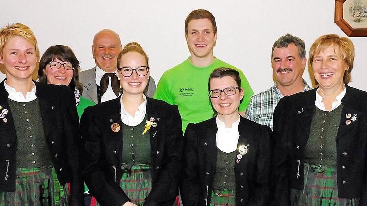 Vorstand und Beisitzer ( 1. Reihe, von links): Ute Liebler, Madeline Götz, Diana Meder, Andrea Koch; (2. Reihe von links): Cornelia Kleinhenz, Rainer Vorndran, Christoph Kleinhenz und Wilmar Döll.