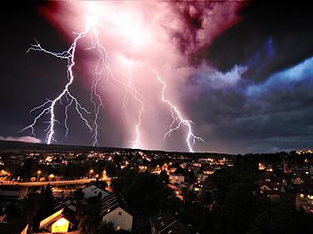 In der Nacht auf Montag zog ein Unwetter über Bad Kissingen. Foto: Archiv: Benedikt Borst