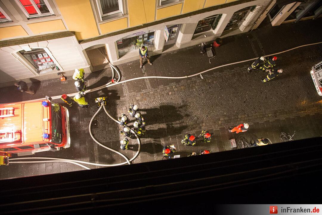 Schwelbrand in Coburger Innenstadt