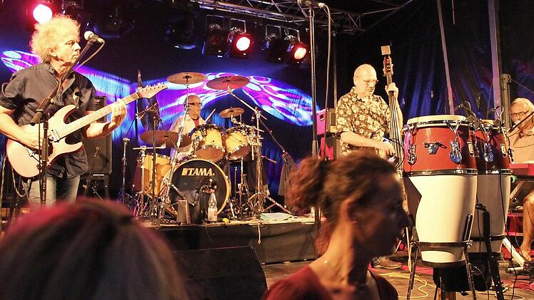 Diese vier sind heute der harte Kern der Band "Revolver" (von links) Dieter Roth, Evert Fraterman, Ludwig Fellinger und Friedel Amon. In Unterpreppach sind sie an Ostern mit neuem Sänger und einer dreiköpfigen Bläserformation zu hören.  Fotos: Eckehard Kiesewetter