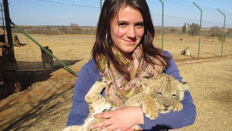 Sophia Sabre hat in Südafrika einprägende Erfahrungen mit Tieren gemacht. Fotos: privat