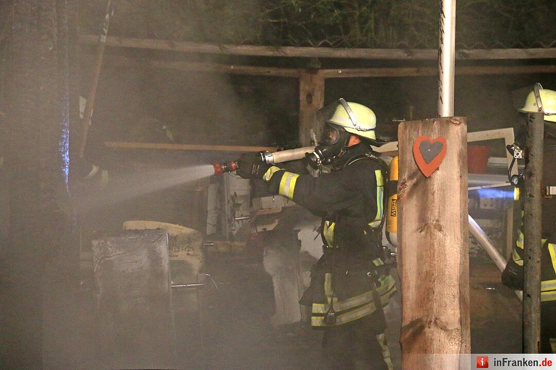 Feuer in Bamberg - Mann erleidet schwerste Verletzungen