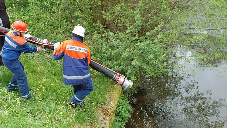 Ein Gewässer wird dem Hydranten vorgezogen. Foto: Gabi Arnold