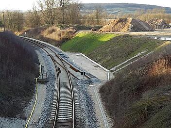 Wer das nicht kennt, der schaut zweimal hin: die Schutzweiche bei Breitengüßbach  Foto: Stefan Borschert
