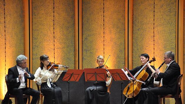 Das Haydn Ensemble Wiesbaden zeigte, welche ansprechende Musik im 18. Jahrhundert am Hof des bayerischen Kurf&uuml;rsten Karl Theodor gespielt wurde. Foto: Peter Klopf
