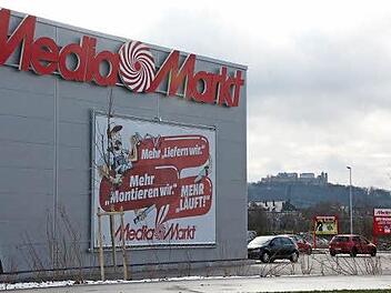 Jetzt auf der Lauterer Höhe zu finden: Die Elektrohandelskette Mediamarkt ist von Rödental hierher gezogen und eröffnet am Donnerstag um 8 Uhr den neuen Markt in der Niorter Straße. Foto: Simone Bastian