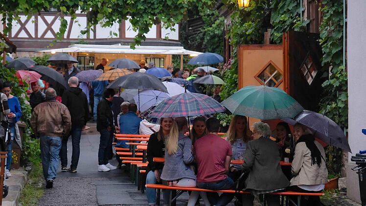 Der Regen konnte gegen die Gemütlichkeit nichts ausrichten.  Foto: Gerd Schaar