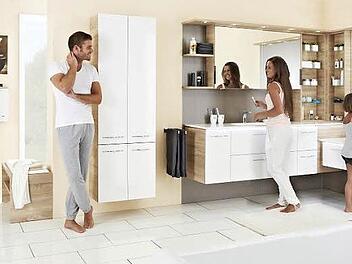 Hochwertige Badmöbel von Pelipal, ausgezeichnet mit dem Goldenen M. Foto: Pelipal