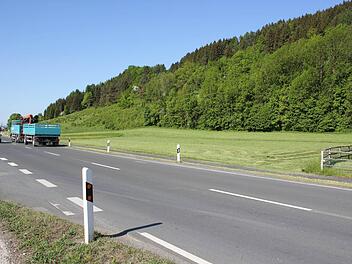 Auf der freien Fläche jenseits der Staatsstraße im Süden Steinbergs wird kein Gewerbegebiet ausgewiesen.  Fotos: Friedwald Schedel