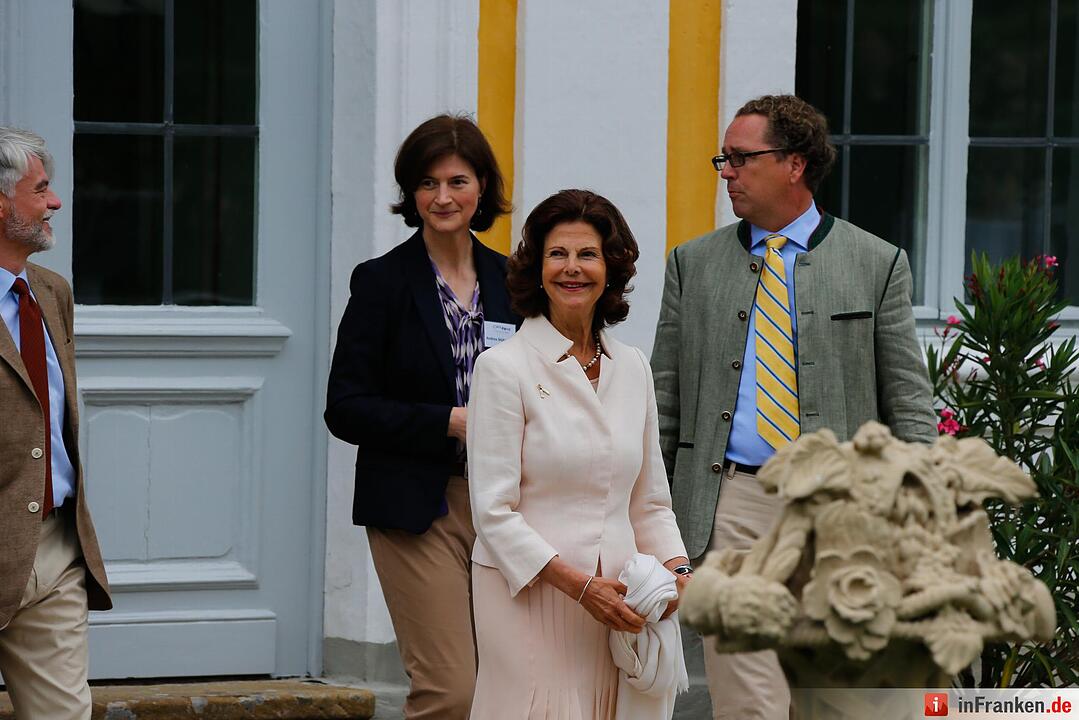 Königin Silvia von Schweden zu Besuch in Franken