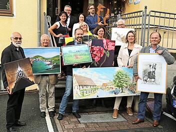 Die teilnehmenden Künstler  Foto: Franz Galster