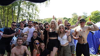 Bestes Wetter und super Stimmung beim Camping