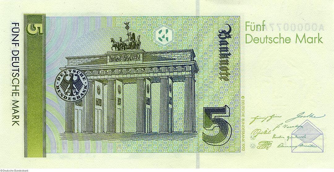 Deutsche Mark - Banknoten ab 1990