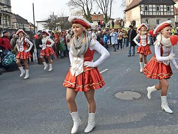 Blick auf den großen Gaudiwurm durchs Bierdorf 2014 Foto: Archiv Hofmann