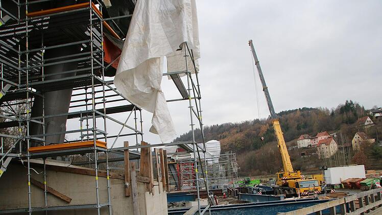 Blick auf die Baustelle bei Untersteinach. Foto: Jürgen Gärtner