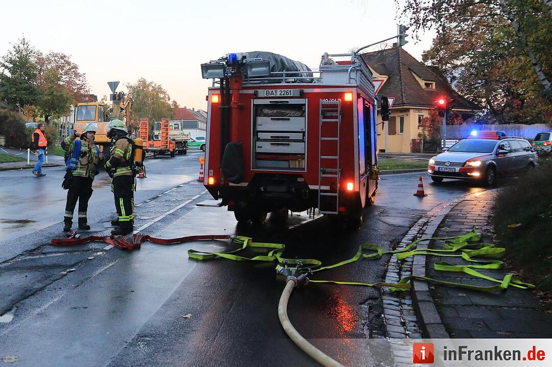 Gasleck: Sperrungen und Verkehrschaos in Bamberg